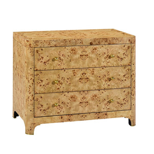 Oliver Home - Roland Nightstand, Natural Burl - 1347-40