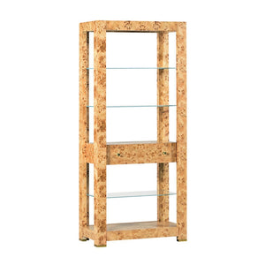 Oliver Home - Easton Bookshelf, Natural Burl - 1350-40
