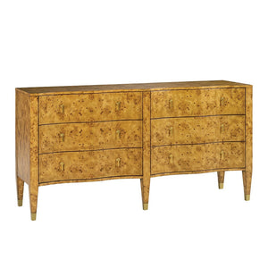 Oliver Home - Serpentine Dresser, Rustic Burl - 1357-22