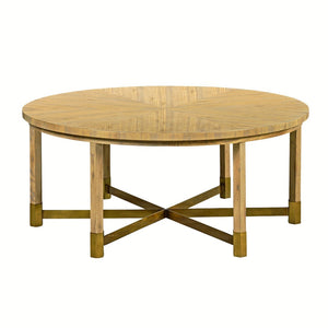 Oliver Home - Clovis Coffee Table, Oatmeal - 1399-11