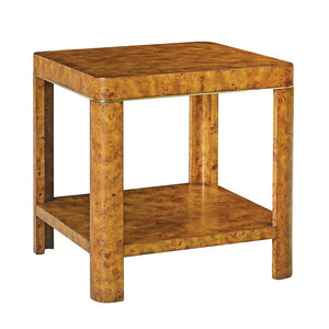 Oliver Home - Cordova Side Table, Rustic Burl - 1407-22
