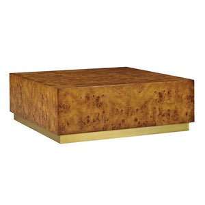 Oliver Home - Anaheim Square Coffee Table, Rustic Burl - 1462-22