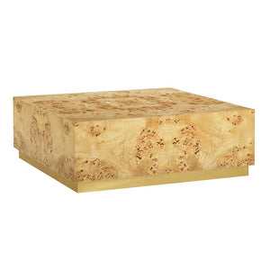 Oliver Home - Anaheim Square Coffee Table, Natural Burl - 1462-40