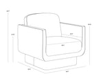 Everton Armchair - Meg Taupe