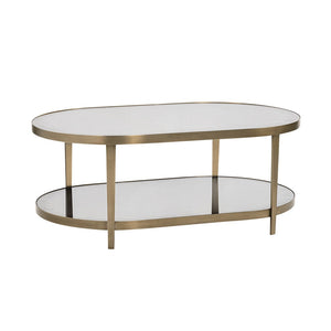 Oliver Home - Orlando Coffee Table, Antique Brass - 1562-56