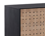 Omari Sideboard - Suede Light Tan Leather