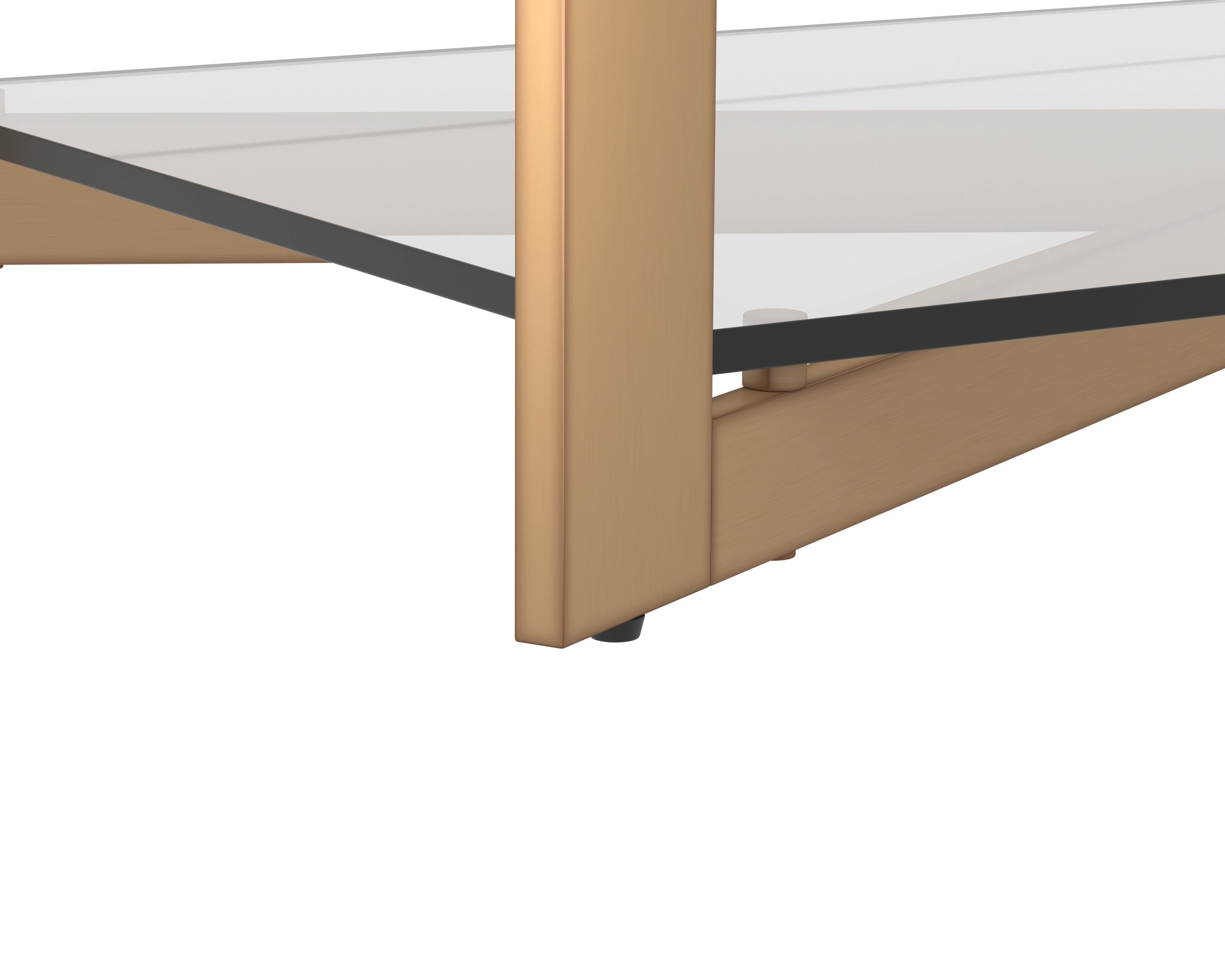 Xavier Coffee Table - Rectangular  Antique Brass