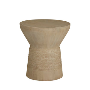 Gabby - Somara Mango Wood Circle Pedestal End Table - SCH-175951