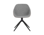 Mccoy Swivel Dining Chair - November Grey / Cinnamon Brown