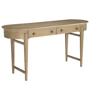 Gabby - Rosebank Mahogany Wood Oval Trestle Console Table - SCH-175959