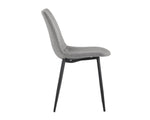Drew Dining Chair - Black  Light Grey