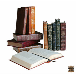 Sarreid Ltd Rebound Leather Books Assorted Set/12 - 17651