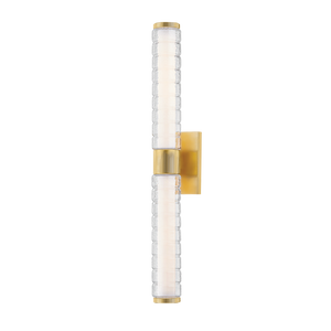 Hudson Valley Lighting Castor Bath Sconce-Aged Brass