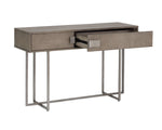 Jade Console Table - Antique Silver  Ash Grey
