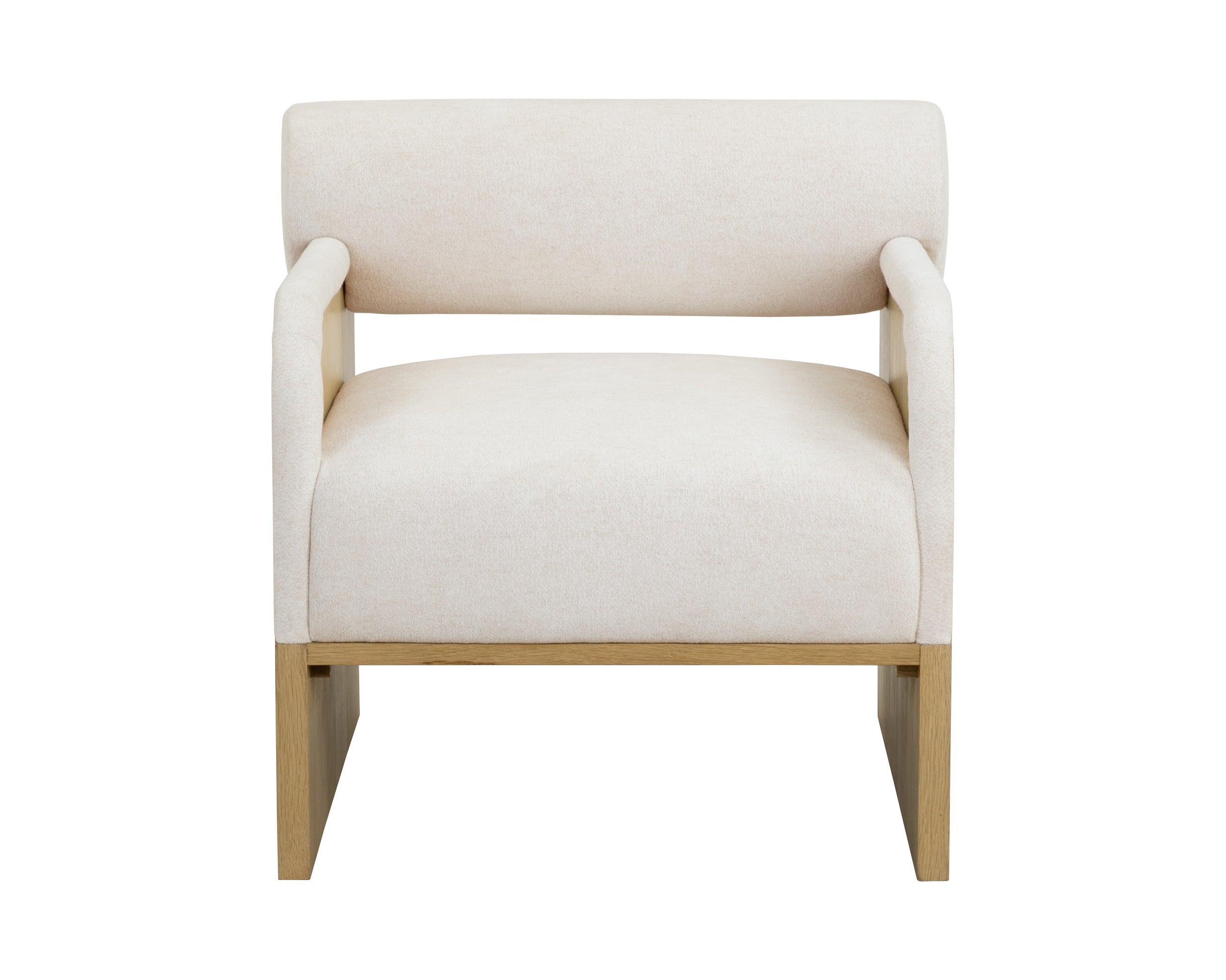 Coburn Lounge Chair - Rustic Oak  Eclipse White