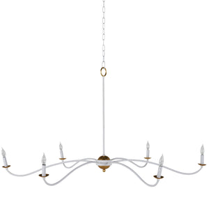 Gabby - Irvine Metal Plaster White Vintage Gold Chandelier - SCH-169045