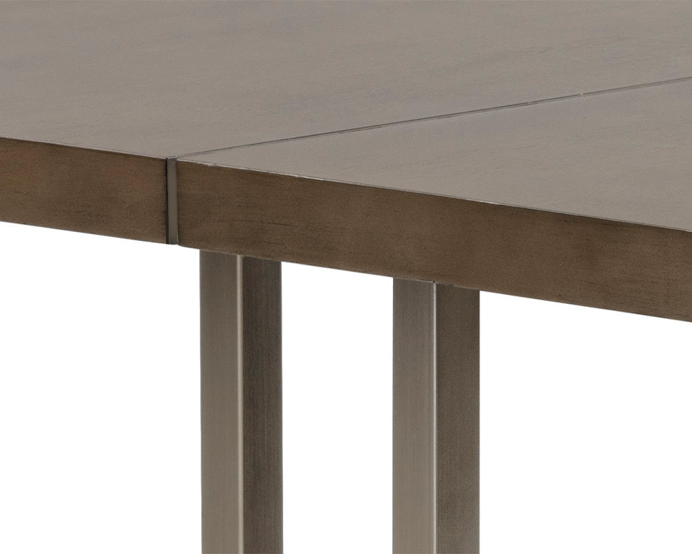 Jade Dining Table - Antique Silver  Ash Grey