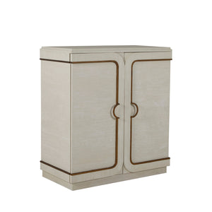 Gabby - Churst Mindi Mahogany Storage Cabinet - 2 Shelves, Cerused White - SCH-170235