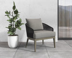 Capri Lounge Chair - Smoke Grey  Copacabana Marble