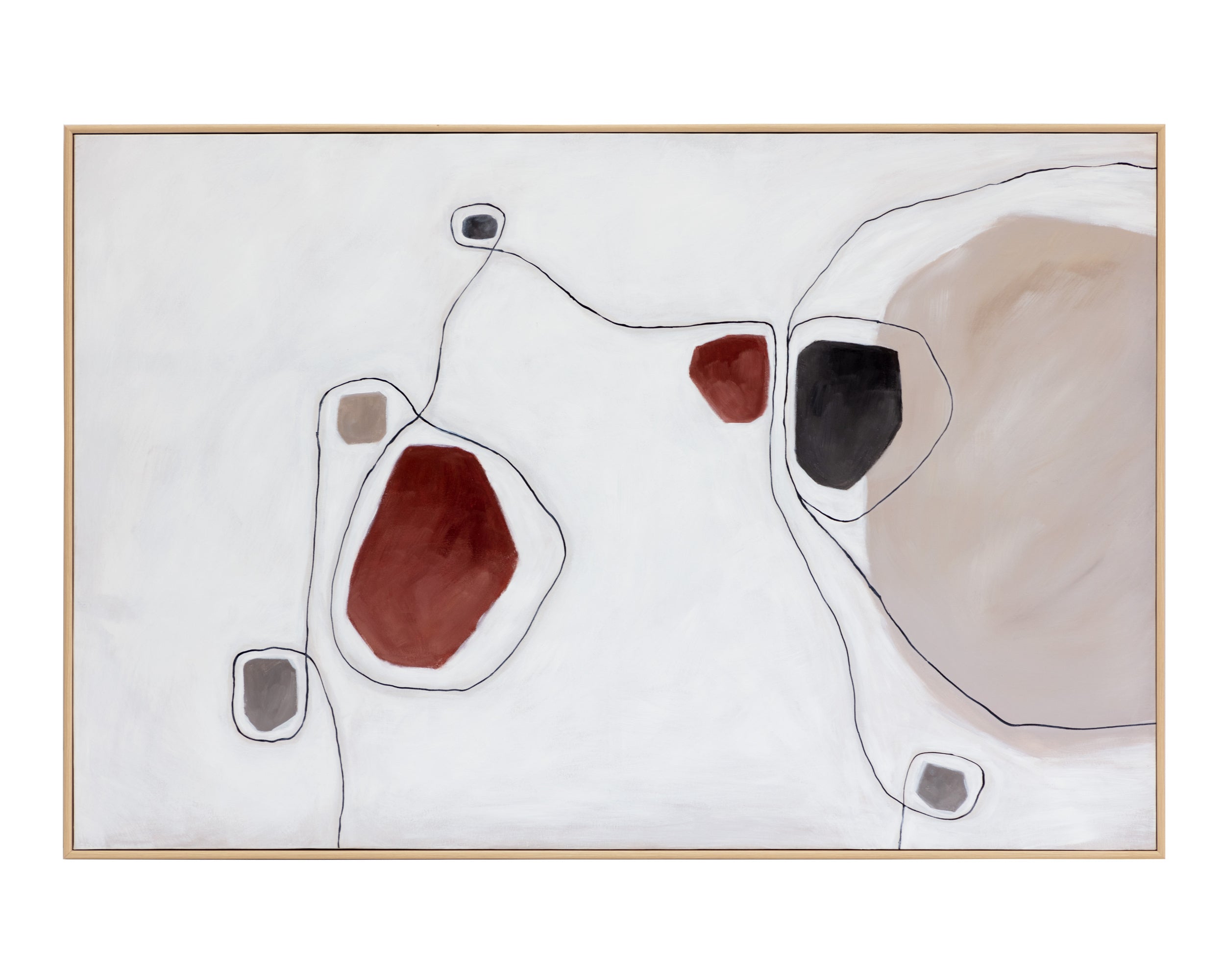 Connectivity - 72" X 48"  Natural Floater Frame