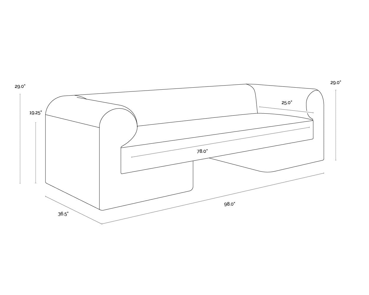 Ionic Sofa - Meg Ash