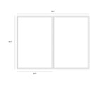 Gold Abyss (Set Of 2) - 40" X 60"  Gold Floater Frame