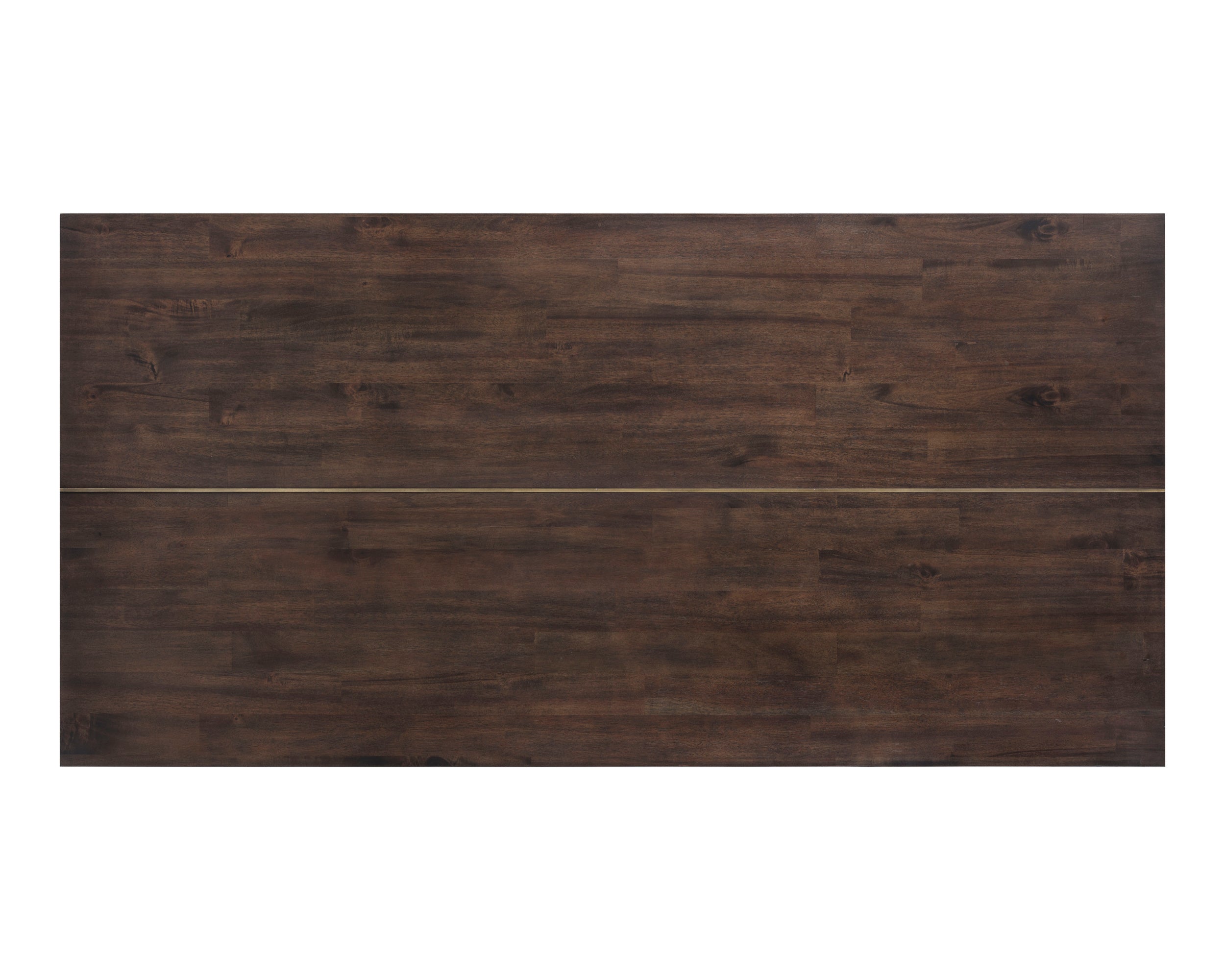 Jade Dining Table - Antique Brass  Dark Mango