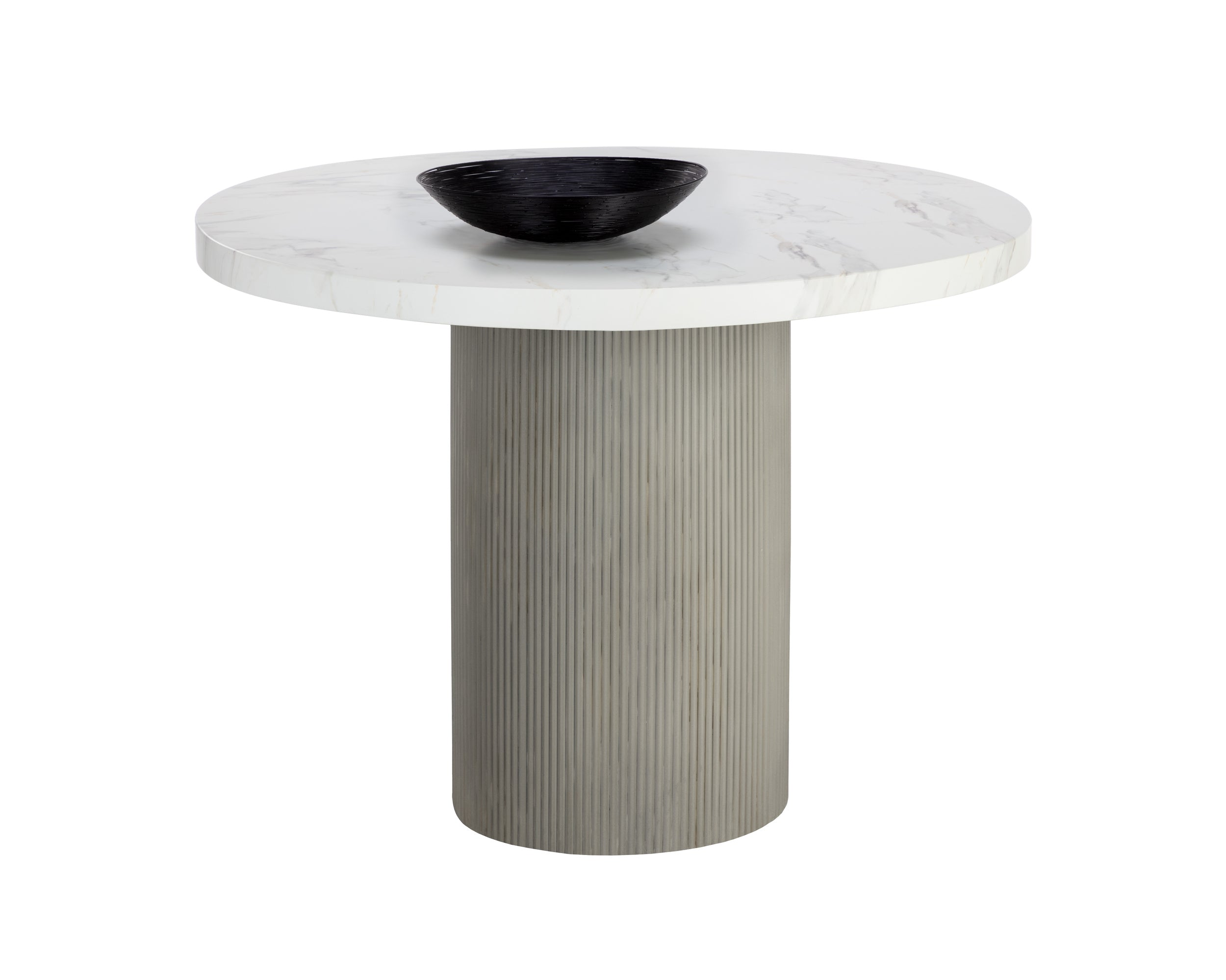 Nicolette Dining Table - 40"  Marble Look
