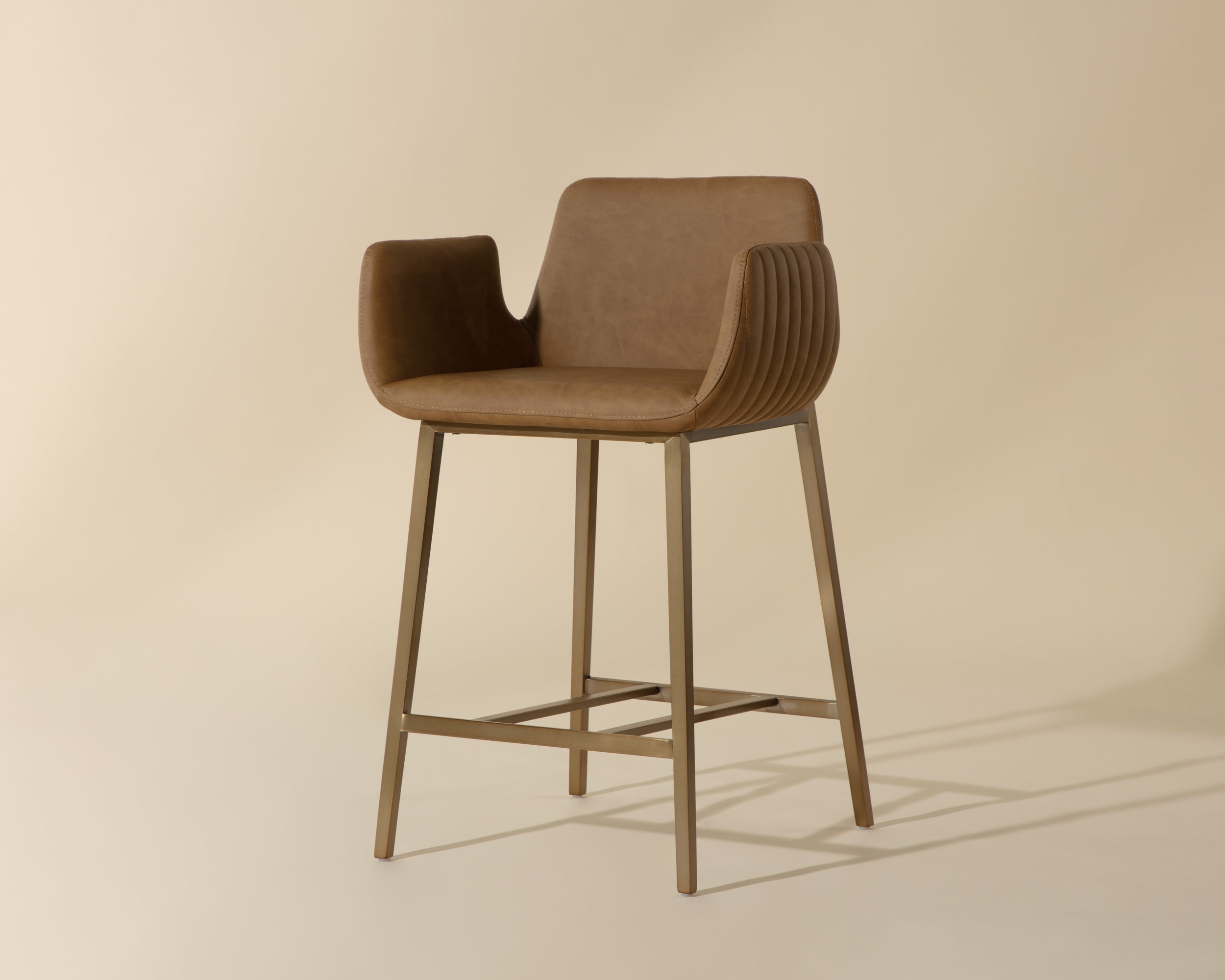 Lucano Counter Stool - Milliken Cognac
