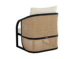 Palermo Lounge Chair - Charcoal  Stinson Cream