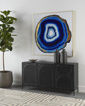 Blue Agate - 48" X 48"  Gold Frame
