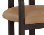 Madrone Dining Armchair - Brown  Ludlow Sesame Leather