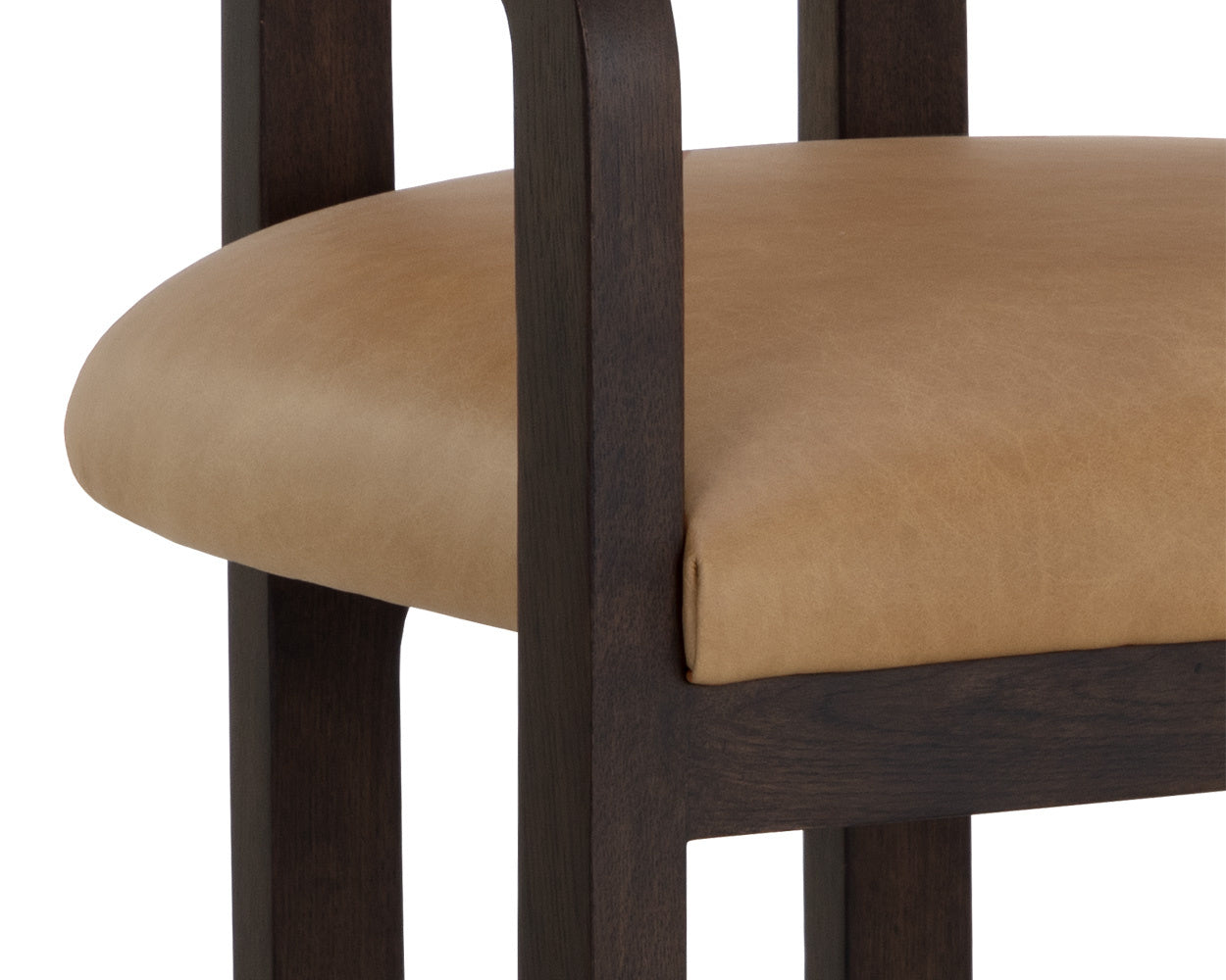 Madrone Dining Armchair - Brown  Ludlow Sesame Leather