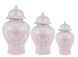 The Enchanted Home Pink Floral Jar (3 Sizes)