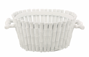 The Enchanted Home White Bamboo Planter