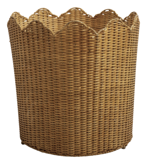 The Enchanted Home Scalloped Wicker Planter - Thumbnail 4