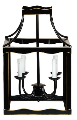The Enchanted Home Black & Gold Medium Lantern