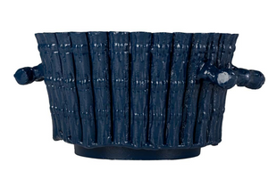 The Enchanted Home Navy Bamboo Planter