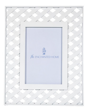The Enchanted Home White Lattice Frame