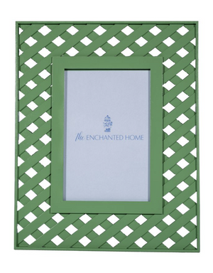 The Enchanted Home Lawn Green Lattice Frame
