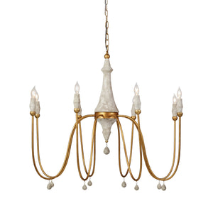 Gabby - Clay Metal Vintage Gold Chandelier - SCH-290115
