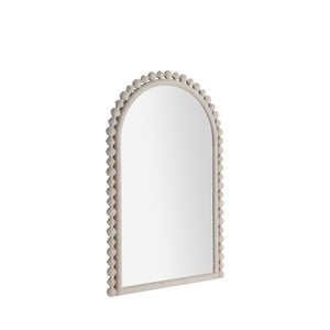 Gabby - Belle Arch Vanity Mirror - Distressed White - SCH-175690