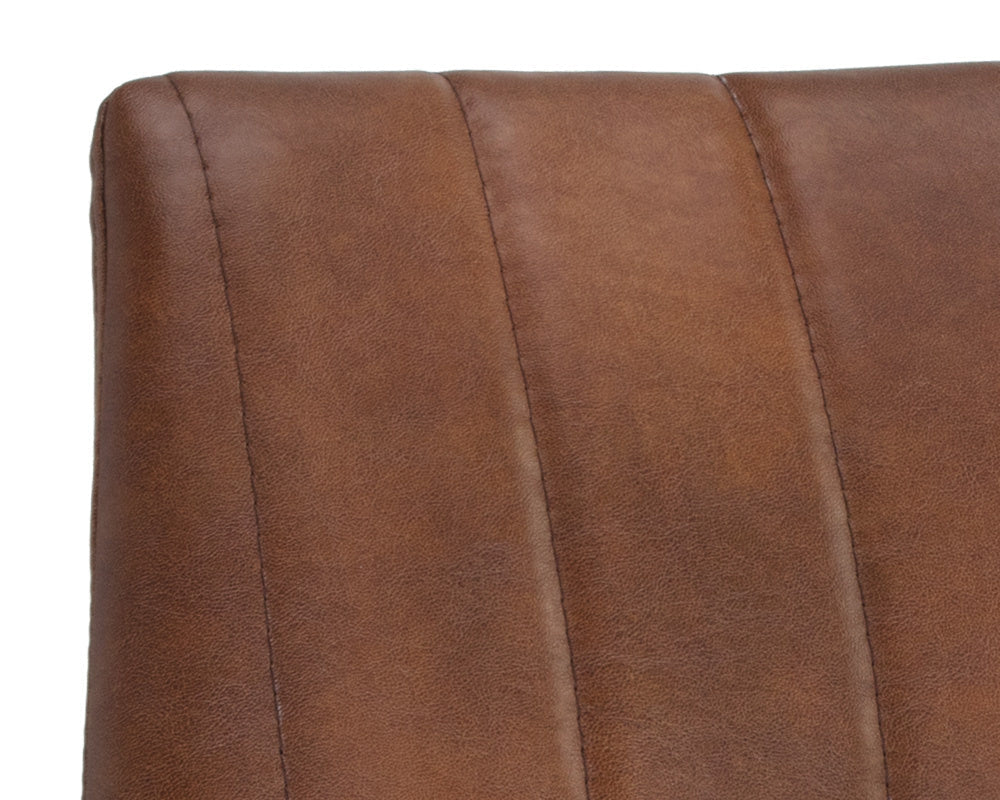 Drew Dining Chair - Black  Bravo Cognac