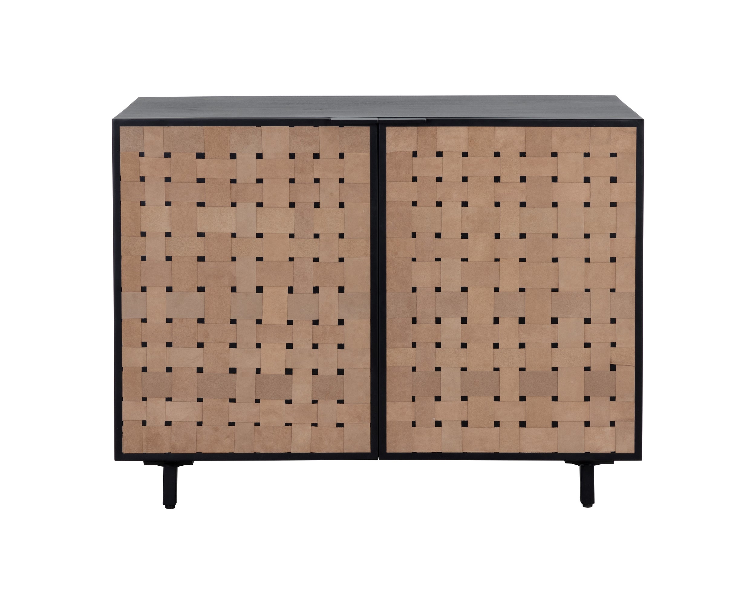 Omari Sideboard - Suede Light Tan Leather