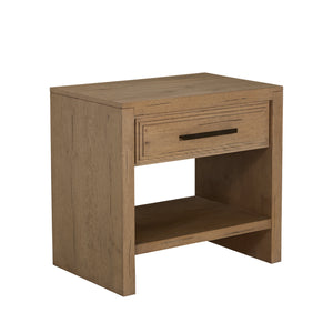 Gabby - Wren Oak Wood Nightstand - 1 Drawer, Dawn - SCH-176034