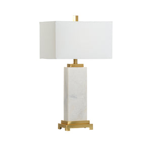 Chelsea House White Kennedy Marble Lamp - 69959F