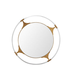 Gabby - Callisto Circle Accent Mirror - Gilded Gold - SCH-158195