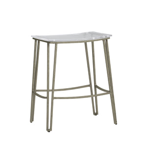 Gabby - Pierce Iron Acrylic Double-Line Counter Stool - Antique Silver - SCH-155570