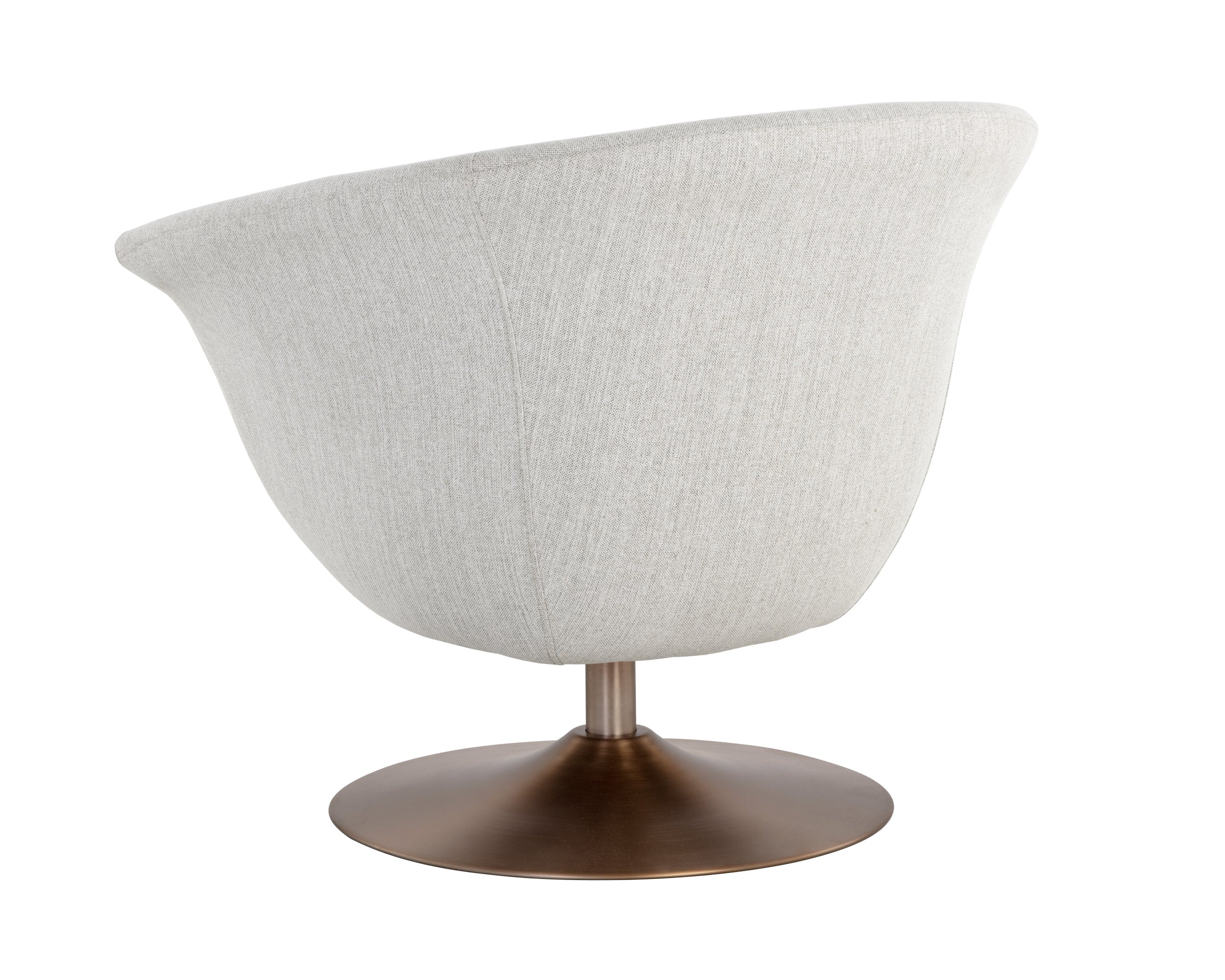 Carine Swivel Lounge Chair - Mina Taupe