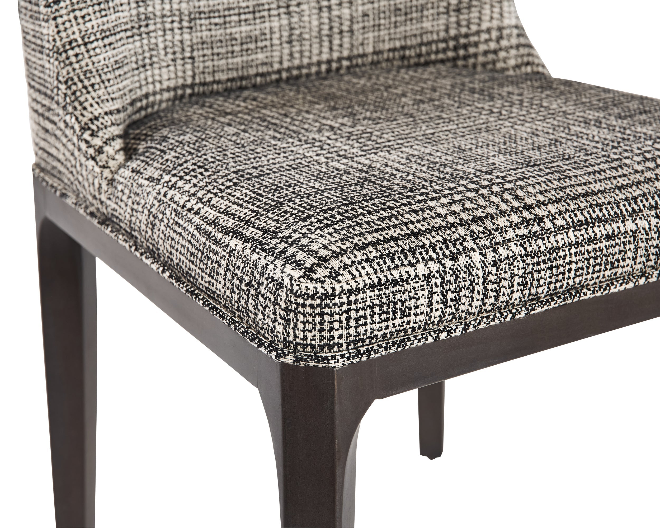 Elisa Dining Chair - Grey Oak  Naya Check Black